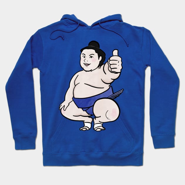 Sumo Wrestler Tobizaru Hoodie by kaeru